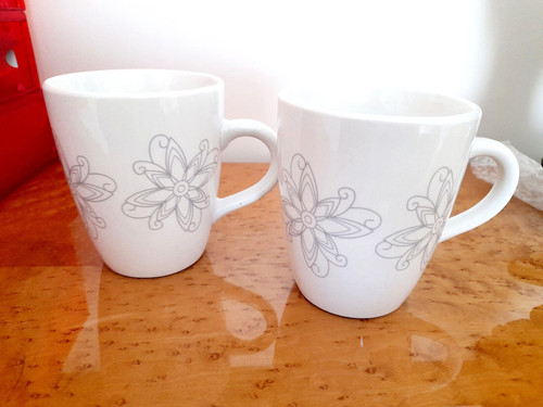 Coppia tazze mug bianche - tazze, in