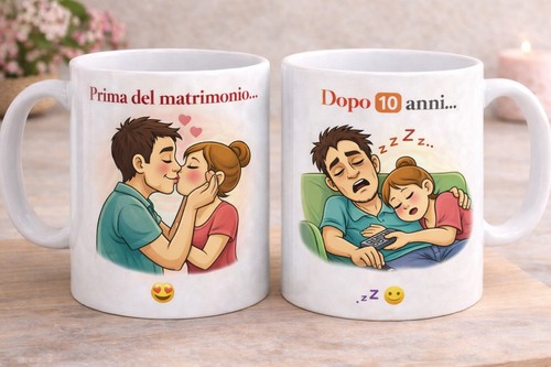 Tazza prima dopo - e, matrimonio