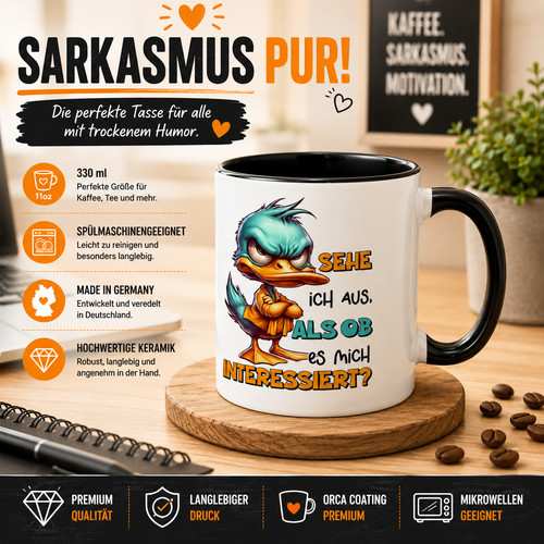Tazza sarcasmo anatra - sarcasmo,
