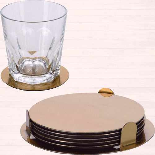 Sottobicchiere oro tondo con