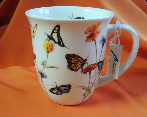 Tazza porcellana farfalla - 1,